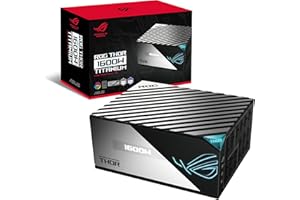ASUS ROG Thor 1600W Titanium (1600 Watt, Fully Modular Power Supply, 80+ Titanium, Lambda A++ Certified, GaN MOSFETs, Digital
