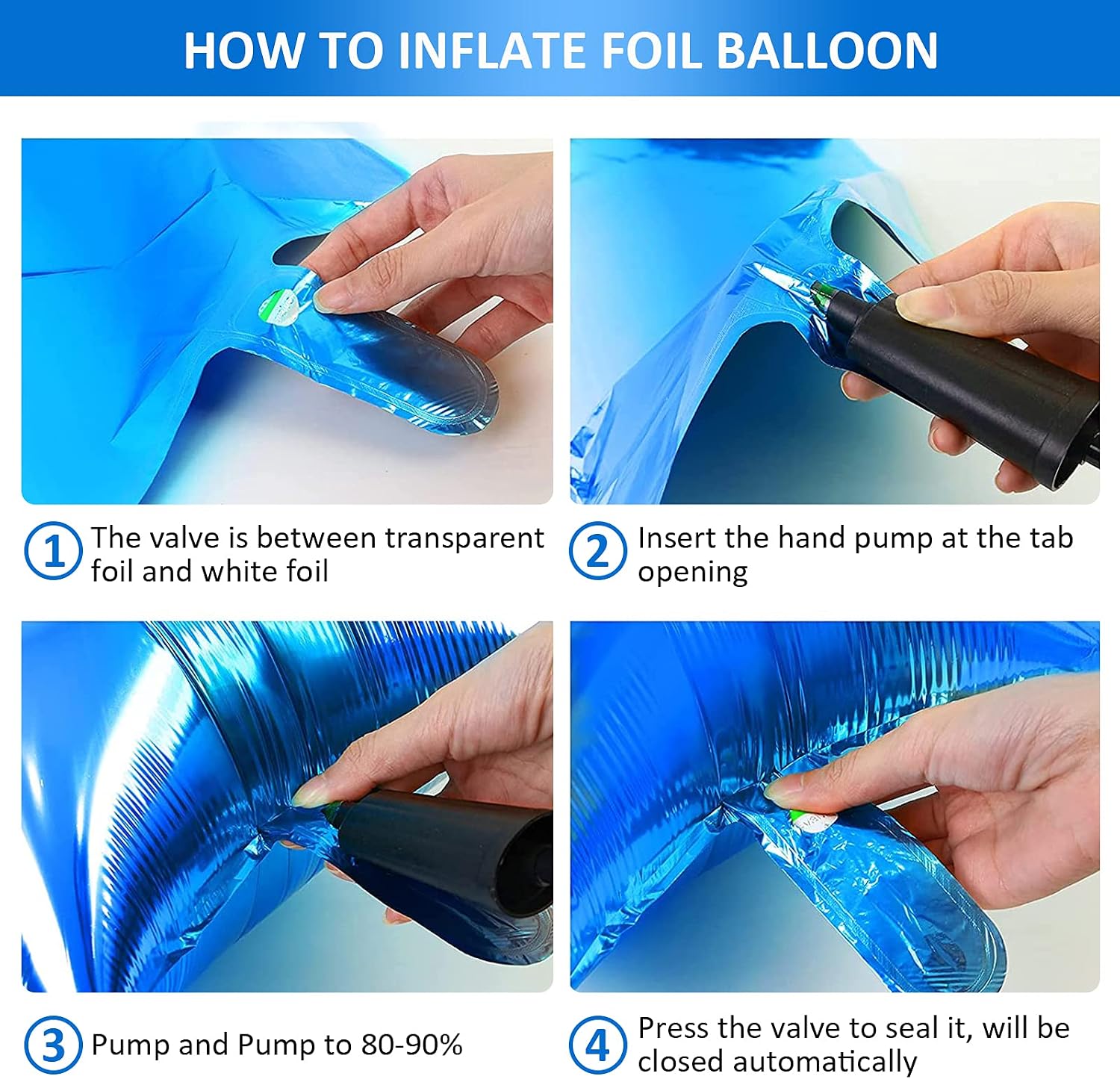 Unisun 6th Birthday Decorations for boy 40 inch Helium Foil Balloon Number 6 Light Blue White Confetti Latex Balloons - Image 5