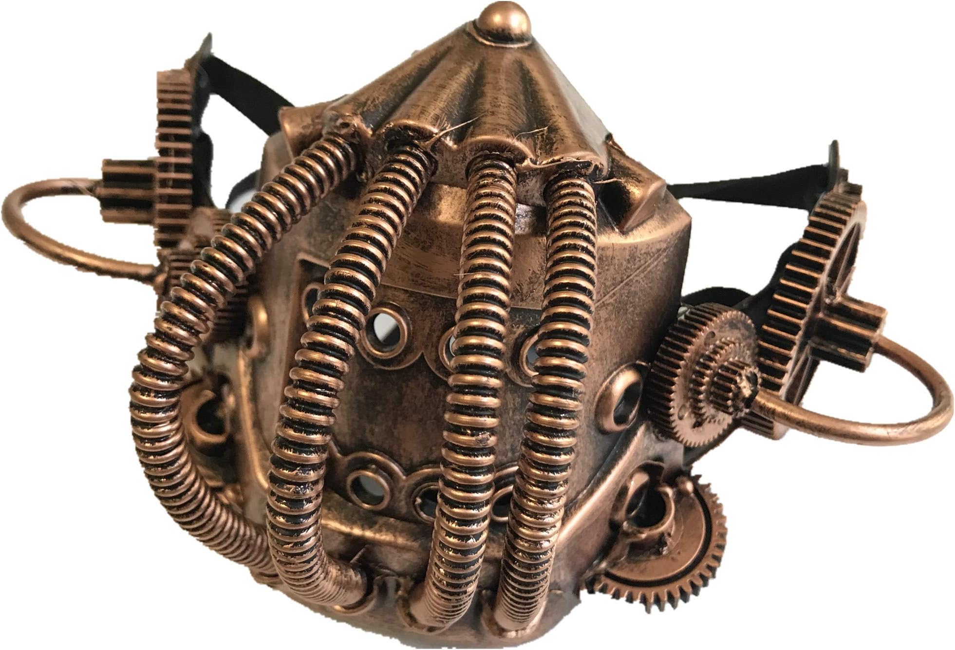 Storm buy] Steampunk Style Metallic Half Bottom Face Mask Halloween Costume Cosplay