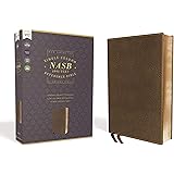 NASB, Single-Column Reference Bible, Wide Margin, Leathersoft, Brown, 1995 Text, Comfort Print