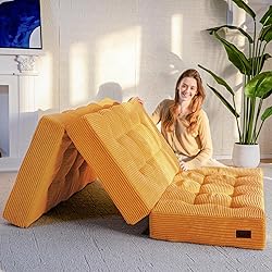 MAXYOYO Tri-Fold Mattress, 6 Inch Tufted Folding