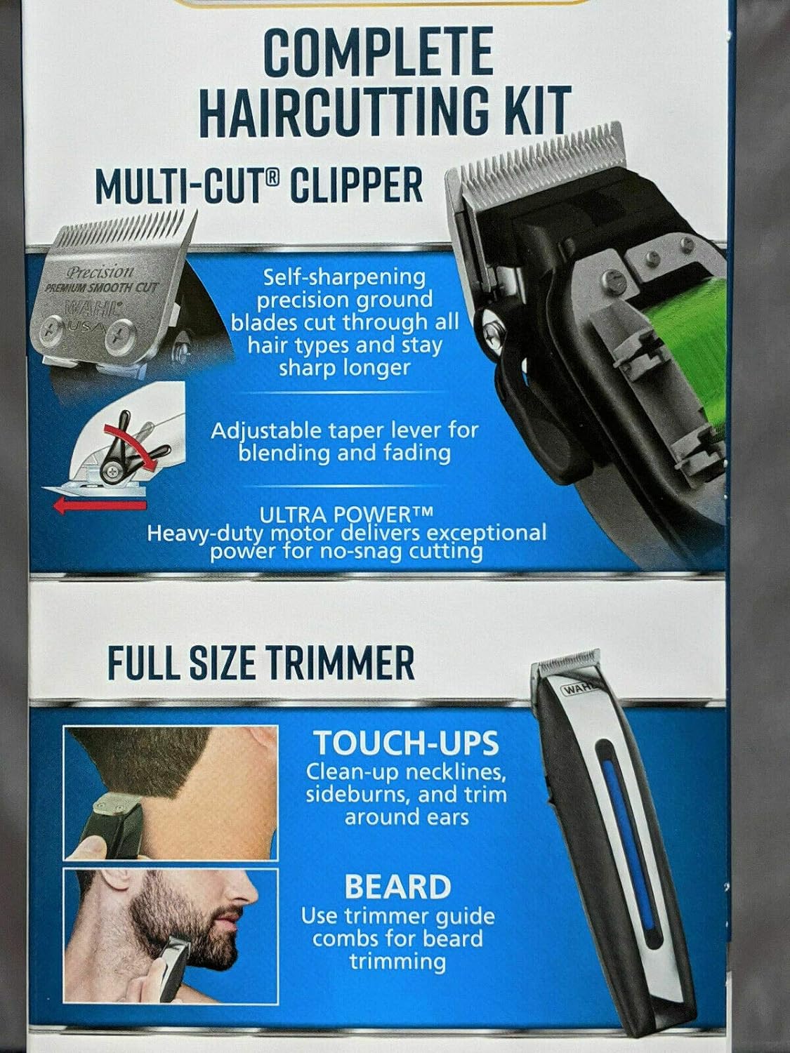 wahl deluxe complete hair cutting kit 29 piece clipper set