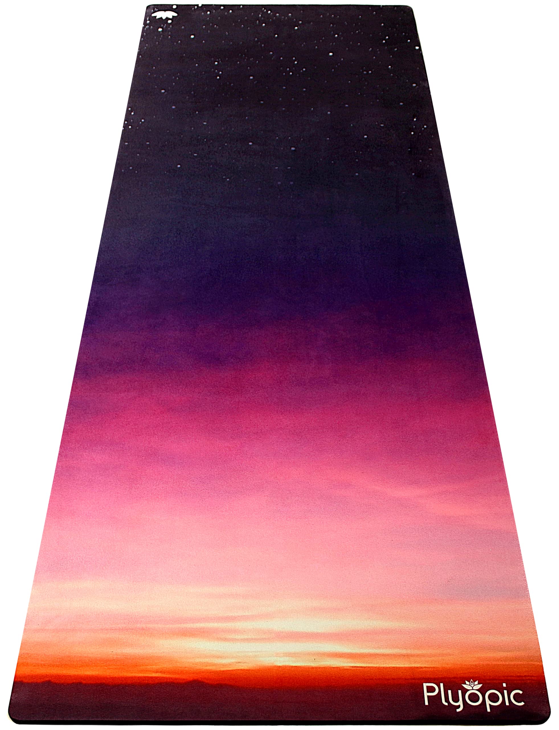 Plyopic All-In-One Hot Yoga Mat | Luxury Sweat-Grip Mat/Towel Combo | Non-Slip, Eco-Friendly Natural Rubber | Ideal for Yoga, Pilates, Bikram, Hot yoga, Workout and Exercise