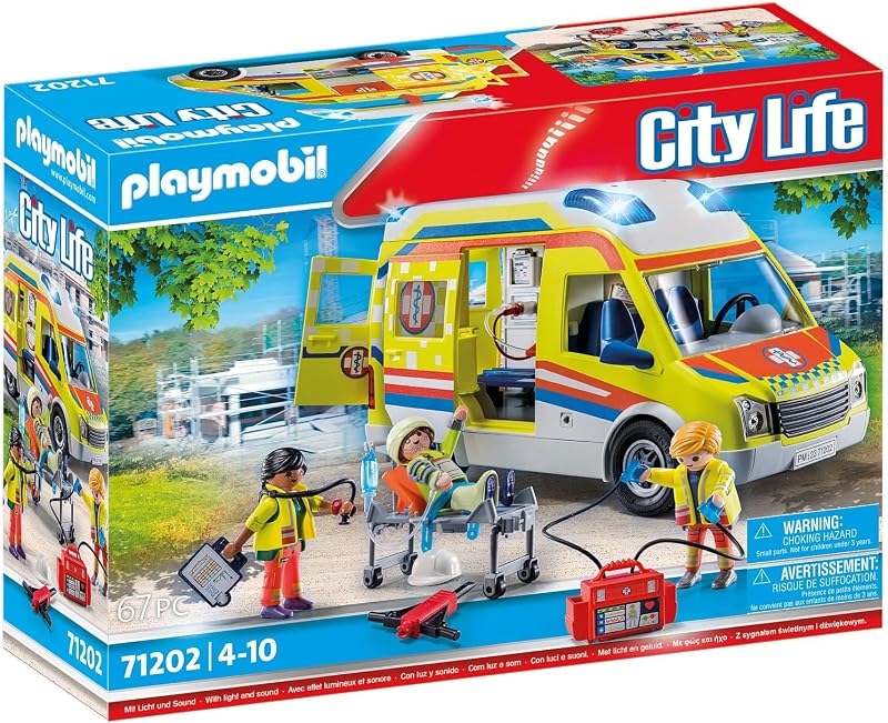 City Life 71202 Ambulancia con luz y Sonido, Juguete para niños a Partir de 4 años — foto 2 de 8
