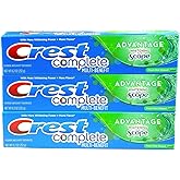 Crest Complete Multi-Benefit With Extra Advantage Whitening Plus Scope Toothpaste - Fresh Mint Striped 8.2oz (Pack of 3)