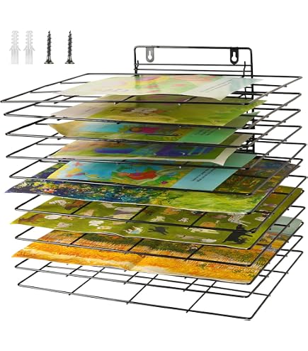 Creative Mark Stack N Dry Floor Art Drying Rack, Mobile Art Rack