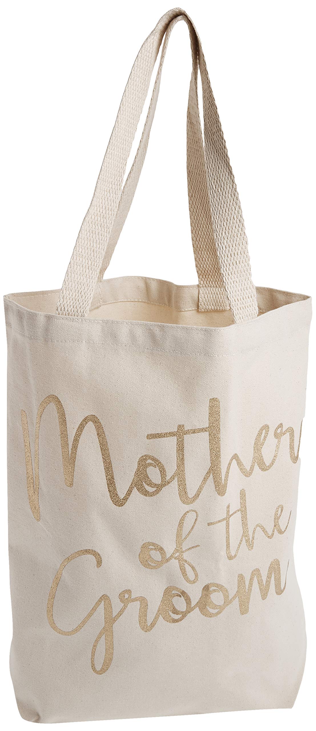 Mud Pie 4485019G Canvas Mother of The Groom Tote Bag, His Mom