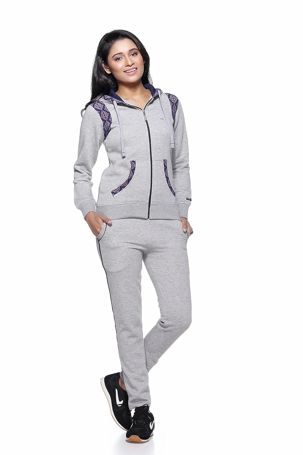 ex10sive fleece greymelange active wear tracksuit