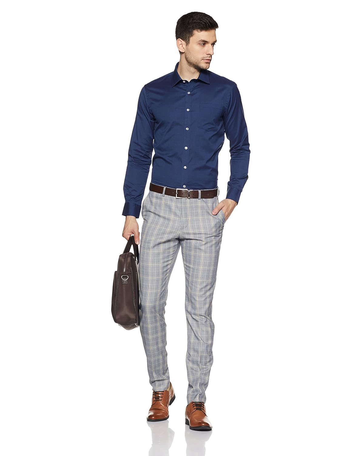 arrow men's solid slim fit formal shirt