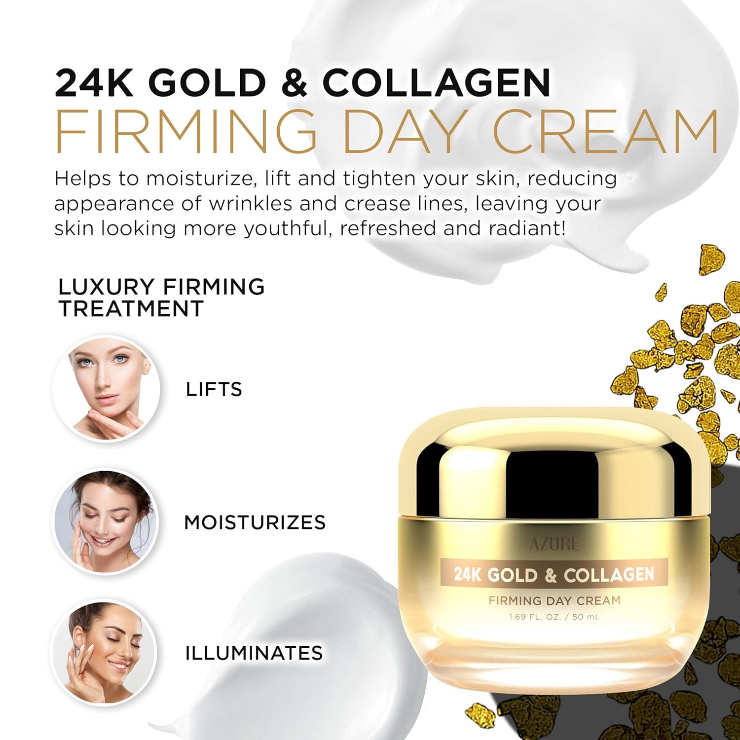 azure 24k gold and collagen eye serum reviews