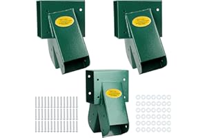 BETOOLL Swing Sets Brackets - 2 A-Frame Swing Set Brackets and 1 Middle Swing Bracket with All Mounting Heavy Duty Hardware Included - Swing Set Kit for Porch, Yard, Playground - Green