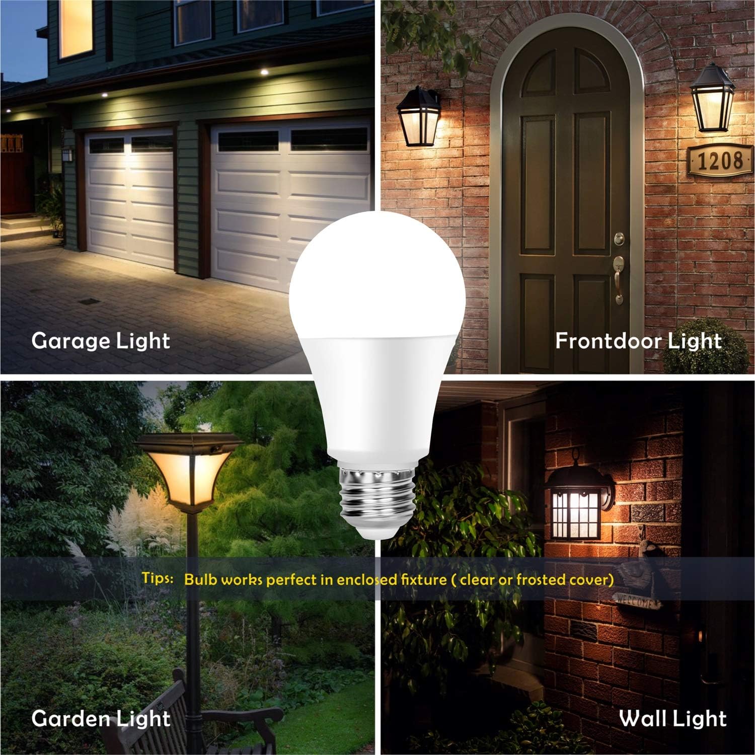 Boxlood Dawn Till Dusk Light Bulbs, 9W 60Watt Equivalent E27 Light Sensor LED Bulbs, Daylight 6000K, Smart Automatic On/Off - Image 4