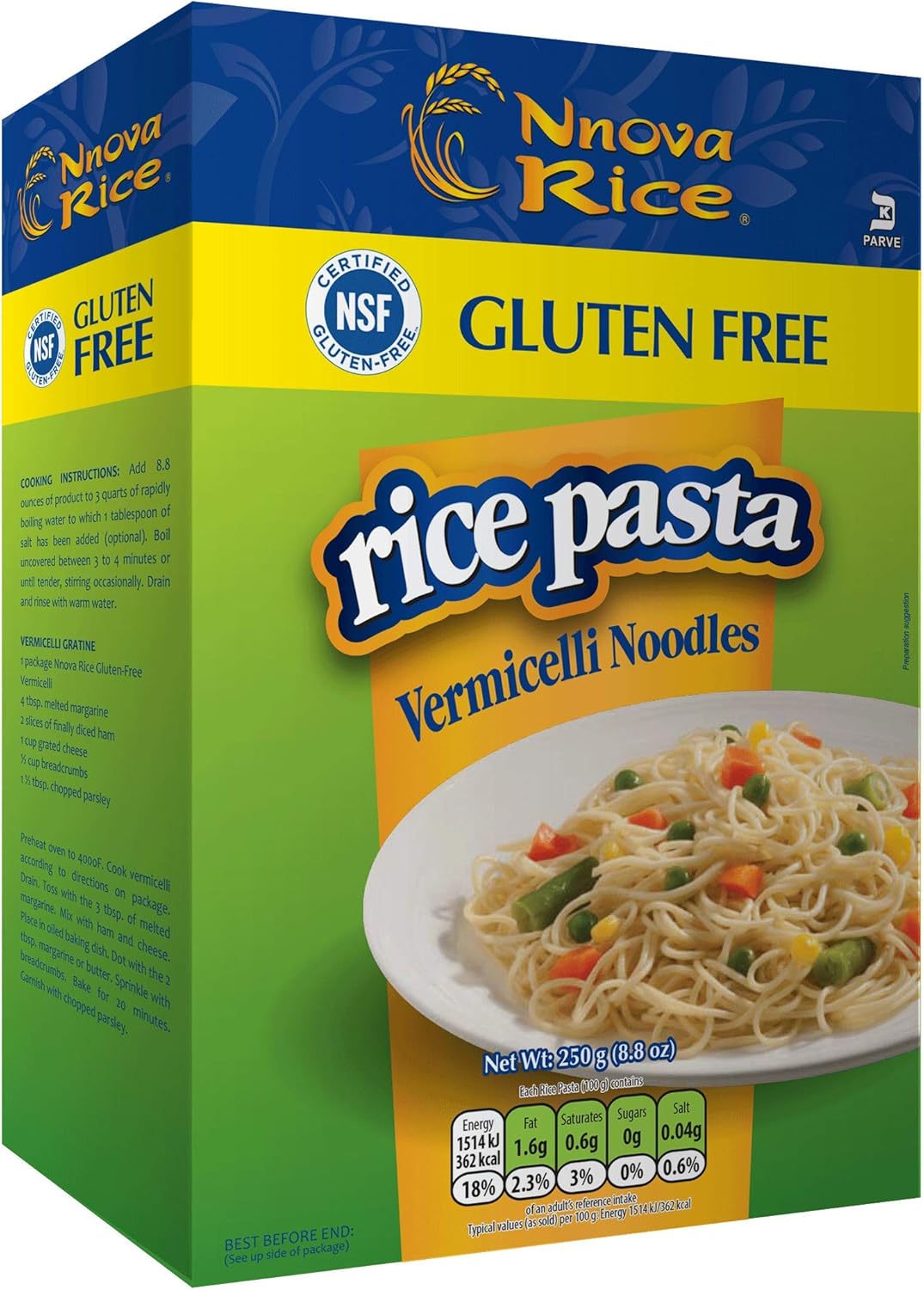 Gluten Free Vermicelli Noodles Amazon.co.uk Grocery