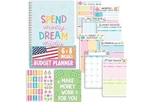 Hadley Designs 2026 Budget Planner and Monthly Bill Organizer - Monthly Budget Planner 2026, Financial Planners Budgeting Book, Bill Tracker Notebook For Expenses, Undated Finance Organizer Journal