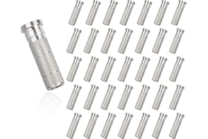 Hosolee 36 Pack / 72 Pack Archery Aluminum Inserts with OD 7.40mm for ID 6.20mm/.244inch Arrows Shafts