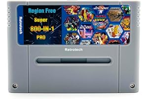 Retrotech Super 800 In 1 Cartridge For SNES Super Nintendo 16Bit Game Console - Gray