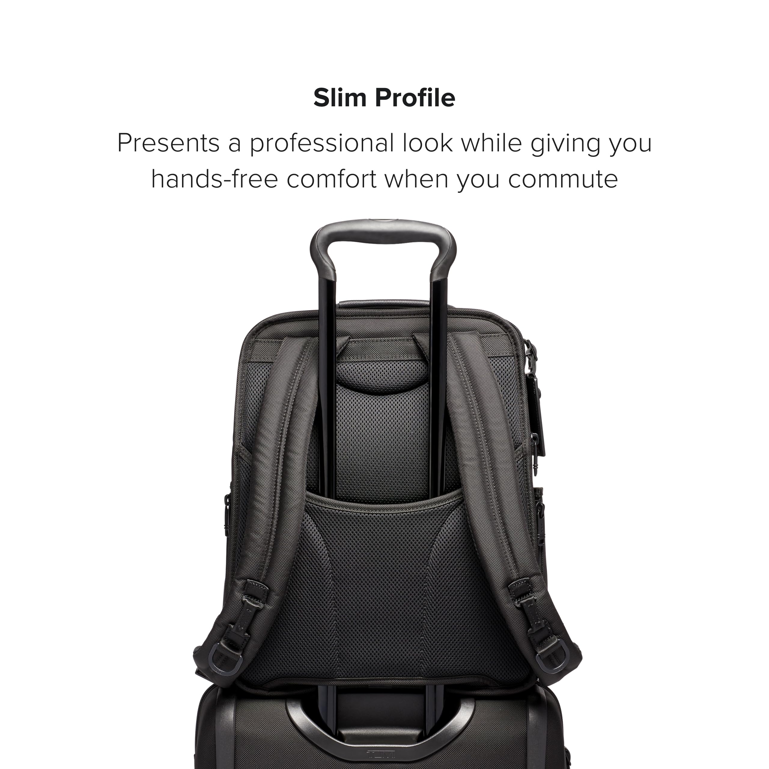 TUMI - Alpha Slim Solutions Brief Pack - Travel Laptop Backpack - Lightweight Business Backpack - Black
