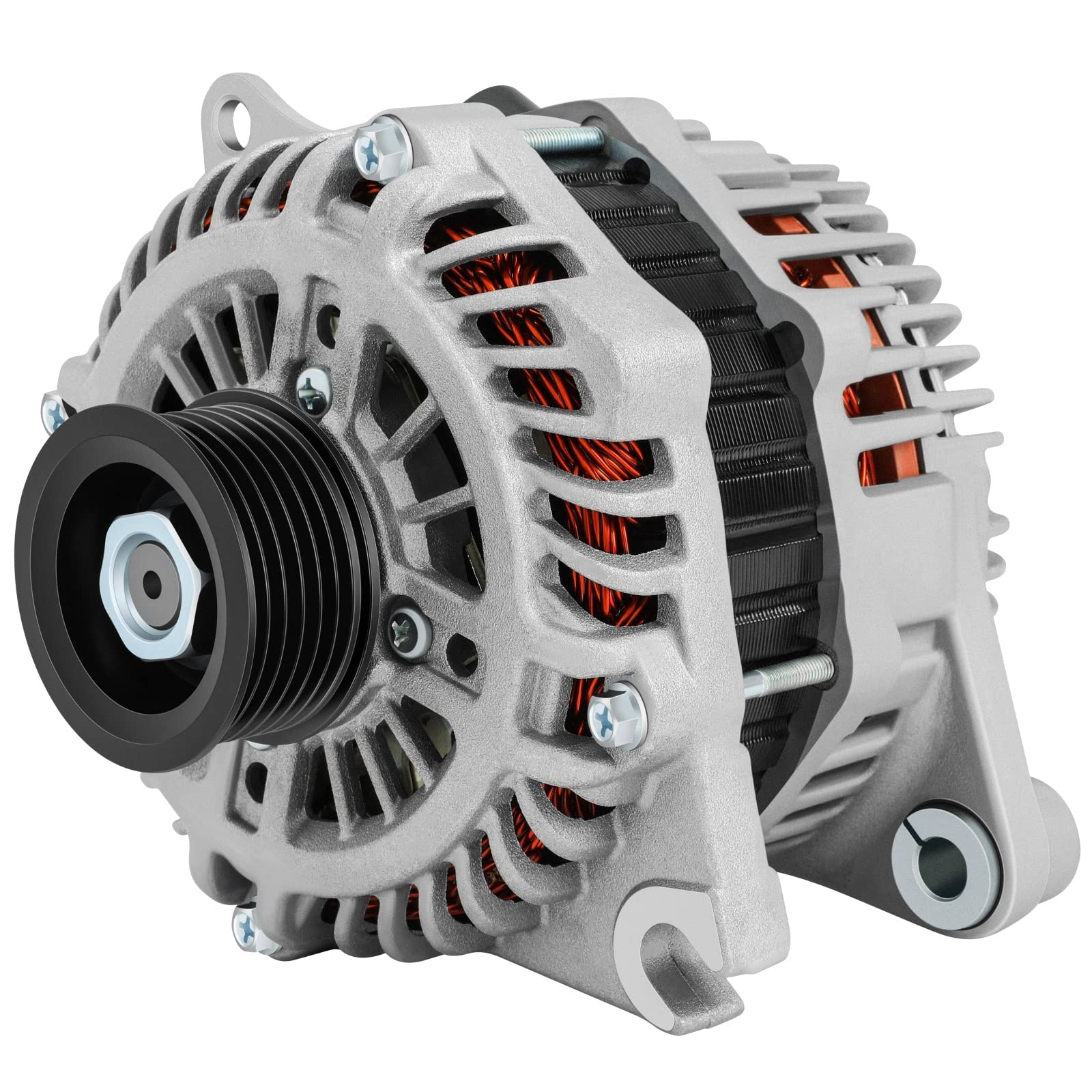 Photo 1 of SCITOO Alternator Fits for Ford for Edge 2007-2014,for Ford for Fusion 2010-2012,for Ford for Taurus 2008-2012,for Lincoln for MKZ 2007-2012 12V 150Amp CW S6 Pulley Class 11273