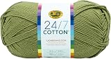 Lion Brand 24/7 Cotton Bay Leaf Yarn 185 yd Green 761-171 One Size