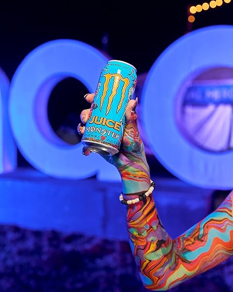 MONSTER ENERGY JUICE MONSTER MANGO LOCO, ENERGY + JUICE, ENERGY DRINK, 16 OUNCE (PACK OF 15)
