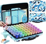 ARTDOT 5D Diamond Art Storage Boxes 60 Slots 101pcs Accessories Kit Blue