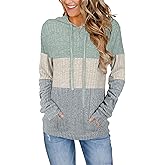 Bosmeer Hoodies for Women Casual Long Sleeve Drawstring Loose Fit Pullover Sweaters Tops for Women Trendy 2025 Fall Fashion