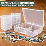 Zuvo Photo Storage Box 16 Cases Removable Dividers for 6x4 Photos view 7