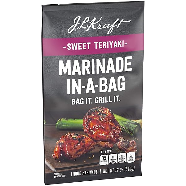 KRAFT MARINADES SWEET TERIYAKI MARINADE-IN-A-BAG LIQUID MARINADE, 12 OZ BAG