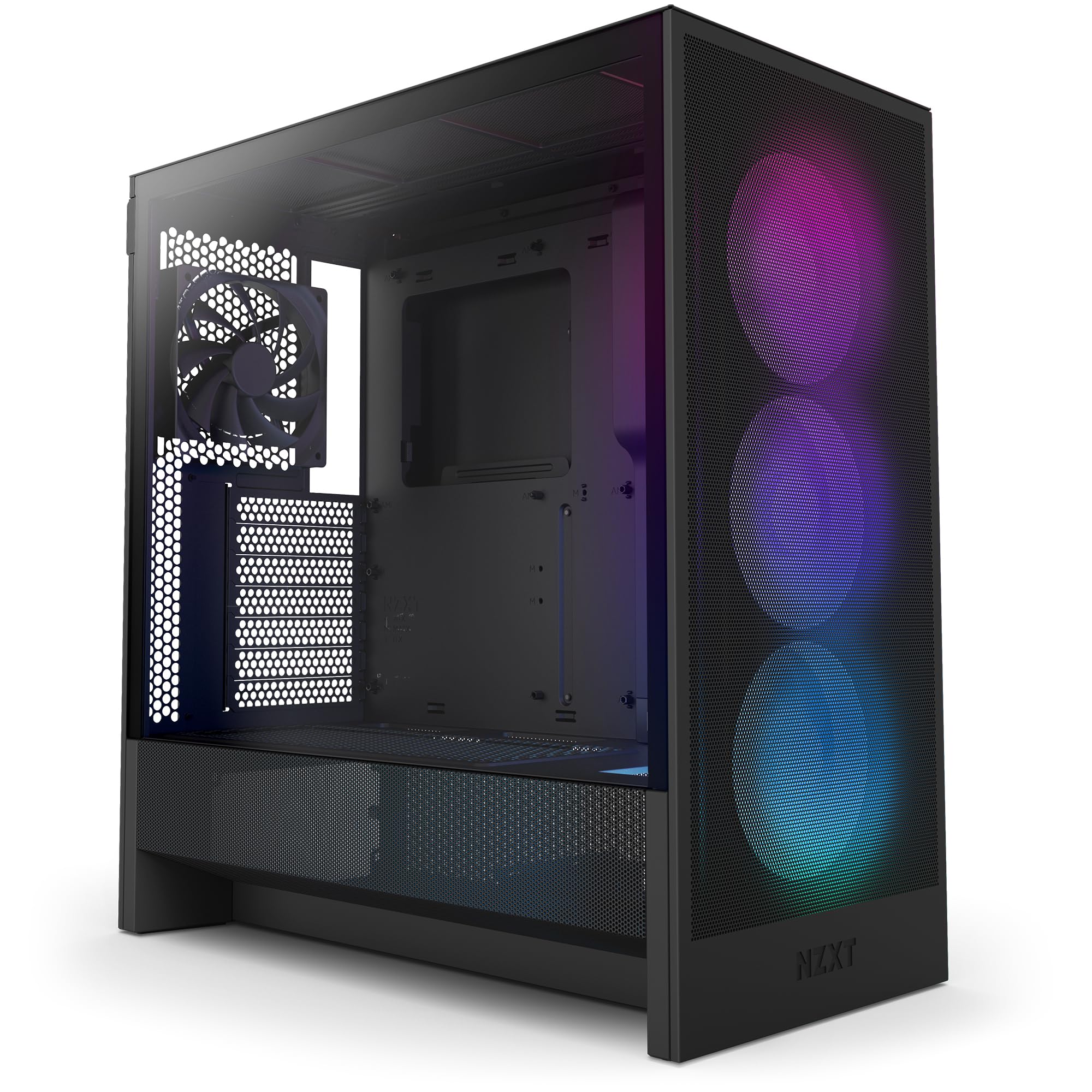 Photo 1 of ***FACTORY SEALED***OPENED TO VERIFY CONTENT***NZXT H5 Flow RGB 2024 - Compact ATX Mid-Tower PC Gaming Case - High Airflow - F360 RGB Core (CV) Included - 360mm Front & 240mm Top Radiator Support - Cable Management - Tempered Glass - Black