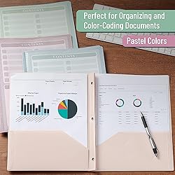 Mr. Pen- Plastic Folders with Pockets and