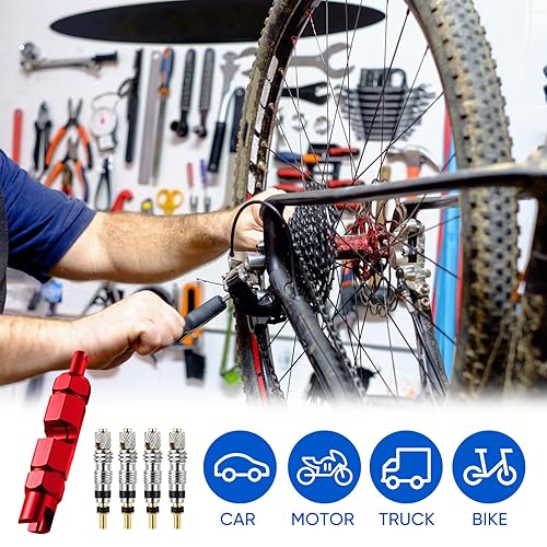 Frienda Valve Core Remover Tool Kit Bicycle Valve Core Tightening