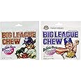 Big League Chew Bubble Gum - Original & Grape 2 Pack (one Box of Each) (24-2.12oz Packages Total)