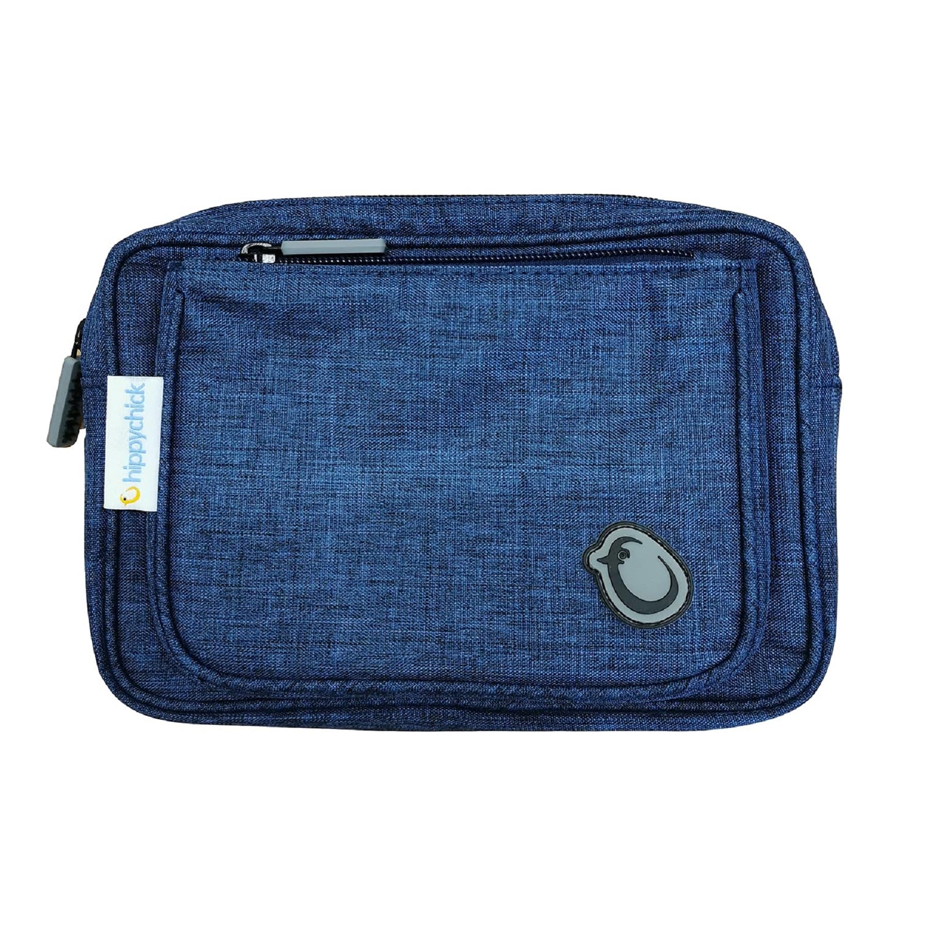 Hippychick Hipseat Accessory Bag/Travel Pouch with 2 Pockets, Can Be Used with The Back-Saving Baby Seat Carrier, Denim Blue