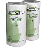 Marcal Paper Towels, Premium 100% Recycled Kitchen Paper Towels, 2-Ply, 250 Sheets Per Roll, 12 Rolls, Chemical Free, White (250HC)