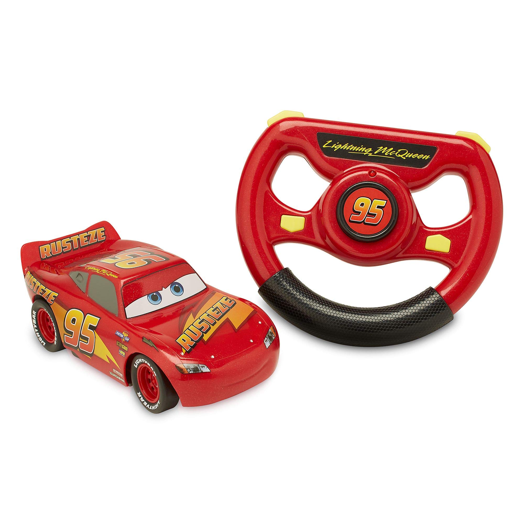 Disney Store Official Lightning McQueen Remote Control Car, Pixar Cars, 15cm/6'', 2.4 GHz, Moves in 4 Directions, Red RC Toy Vehicle, Suitable for Ages 3+ — image 1