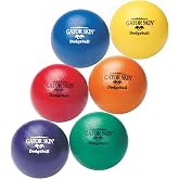 Gator Skin S&amp;S Worldwide Foam Dodgeballs, Easy Grip Starter Balls, Low Density Foam, 6 Inch, 6 Pack
