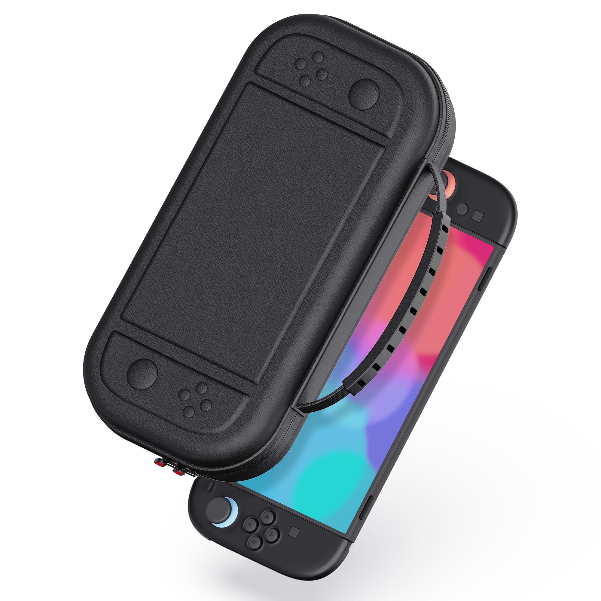 Photo 1 of Switch 2 Carrying Case for Nintendo Switch 2 (2025), Portable Hard Shell Travel Carry Case with Pockets for Small Accessories and Games, Protective Travel Bag for Switch 2 Holds 10 Game Cartridge