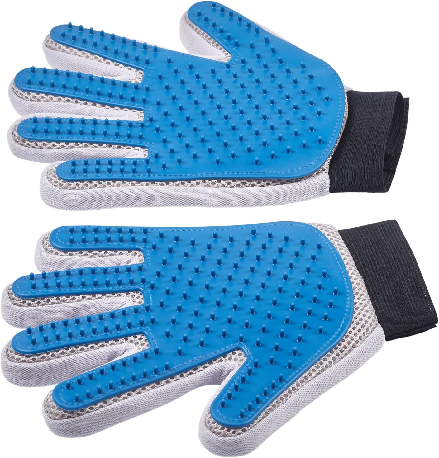 Blue Grooming Gloves