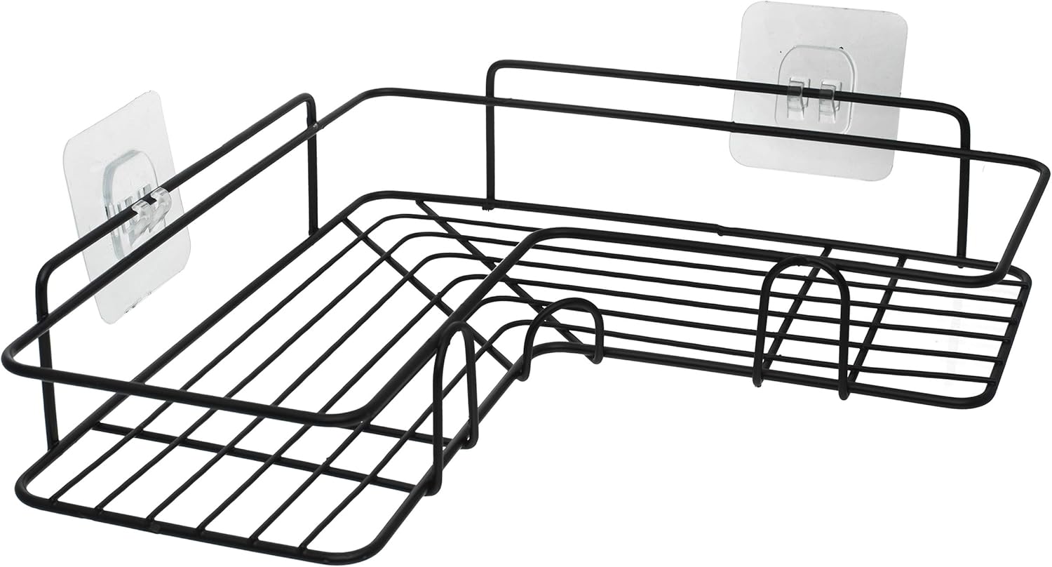 Celeoris SelfAdhesive Metal Bathroom Corner Rack Storage Shelves