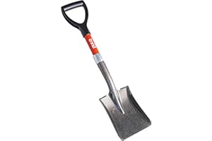 Bond Manufacturing LH047 Mini D-Handle Square Head Shovel, 1-PACK, Red/Black