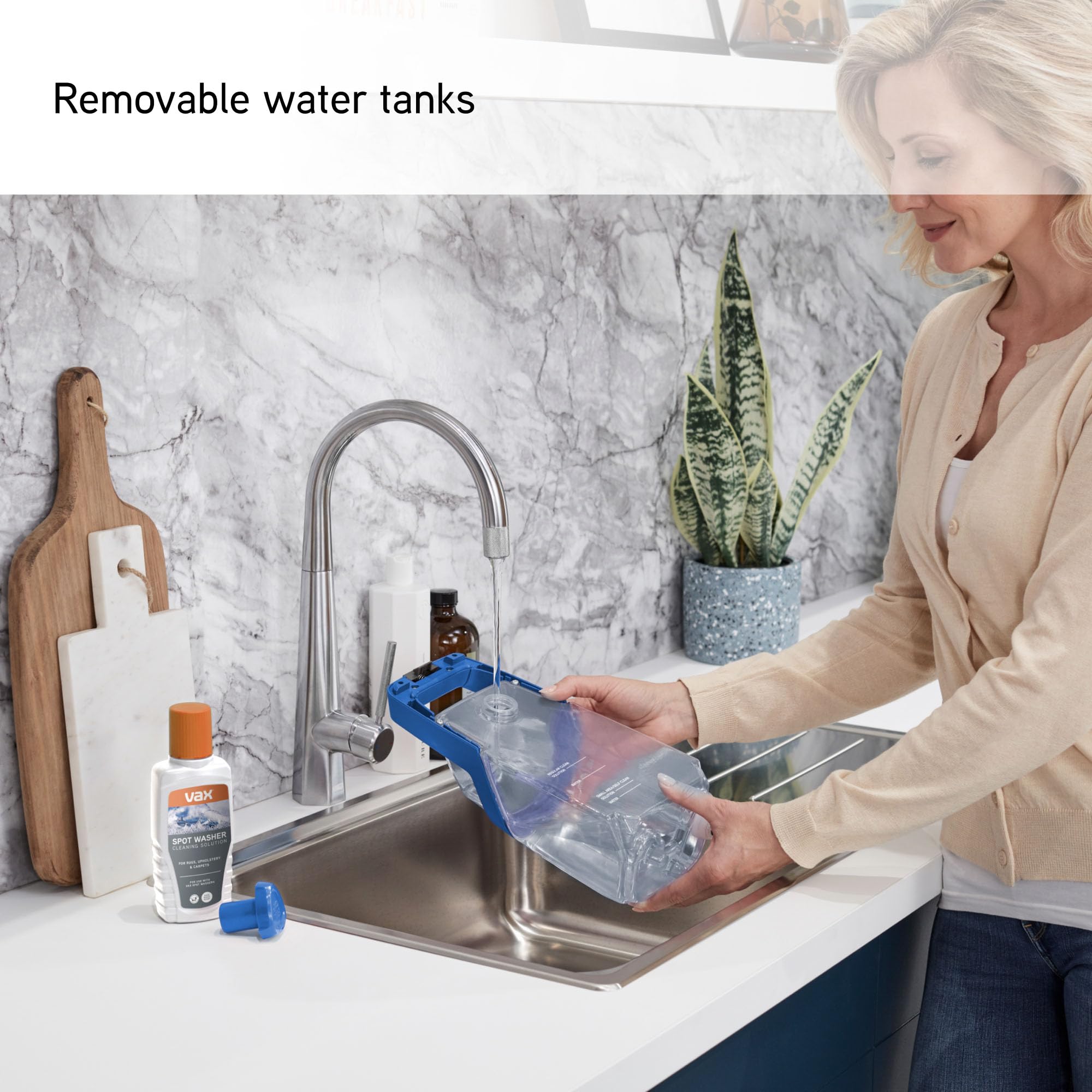 VAX SpotWash Duo Spot Cleaner, For Stains, Spills & Pet Messes, Suitable for Car, Sofa, Upholstery, Carpet, Stairs. Compact, Handheld Cleaning Machine Includes Pet Tool & Vax 1L Solution, CDCW-CSXA