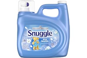 Snuggle Blue Sparkle Cuddle-Up Fresh Liquid Fabric Conditioner, Cuddly Softness, Lasting Freshness, Colour Protection, 3.64L,