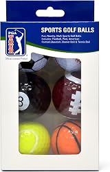 PGA Tour Coloured Golf Balls Set - 6 Designs Novelty Golf Balls Gift view 5