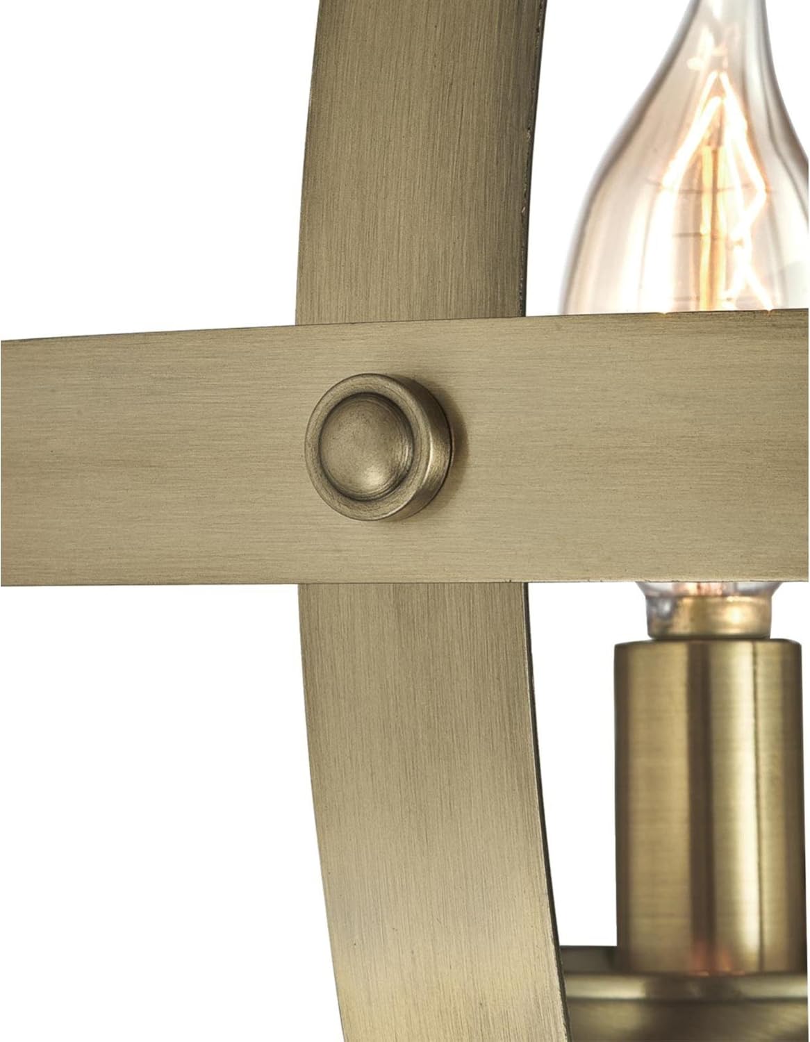 Westinghouse Lighting 6333600 Stella Mira Six-Light Indoor Chandelier, Barnwood and Oil Rubbed Bronze Finish - - 