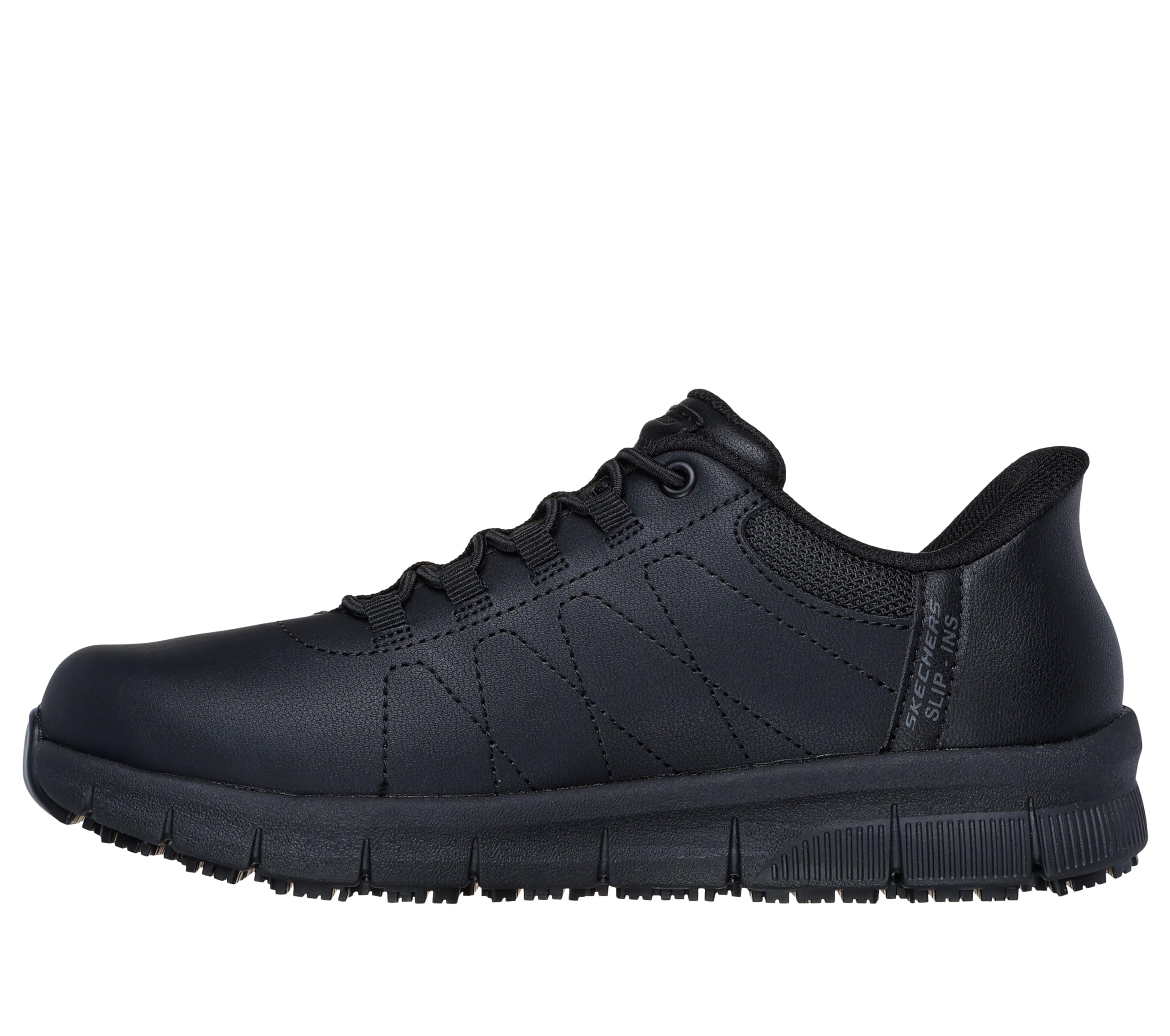 Skechers Women's Work Hands Free Slip Ins Nampa-Cottonbud Bungee Athletic Sr Food Service Shoe