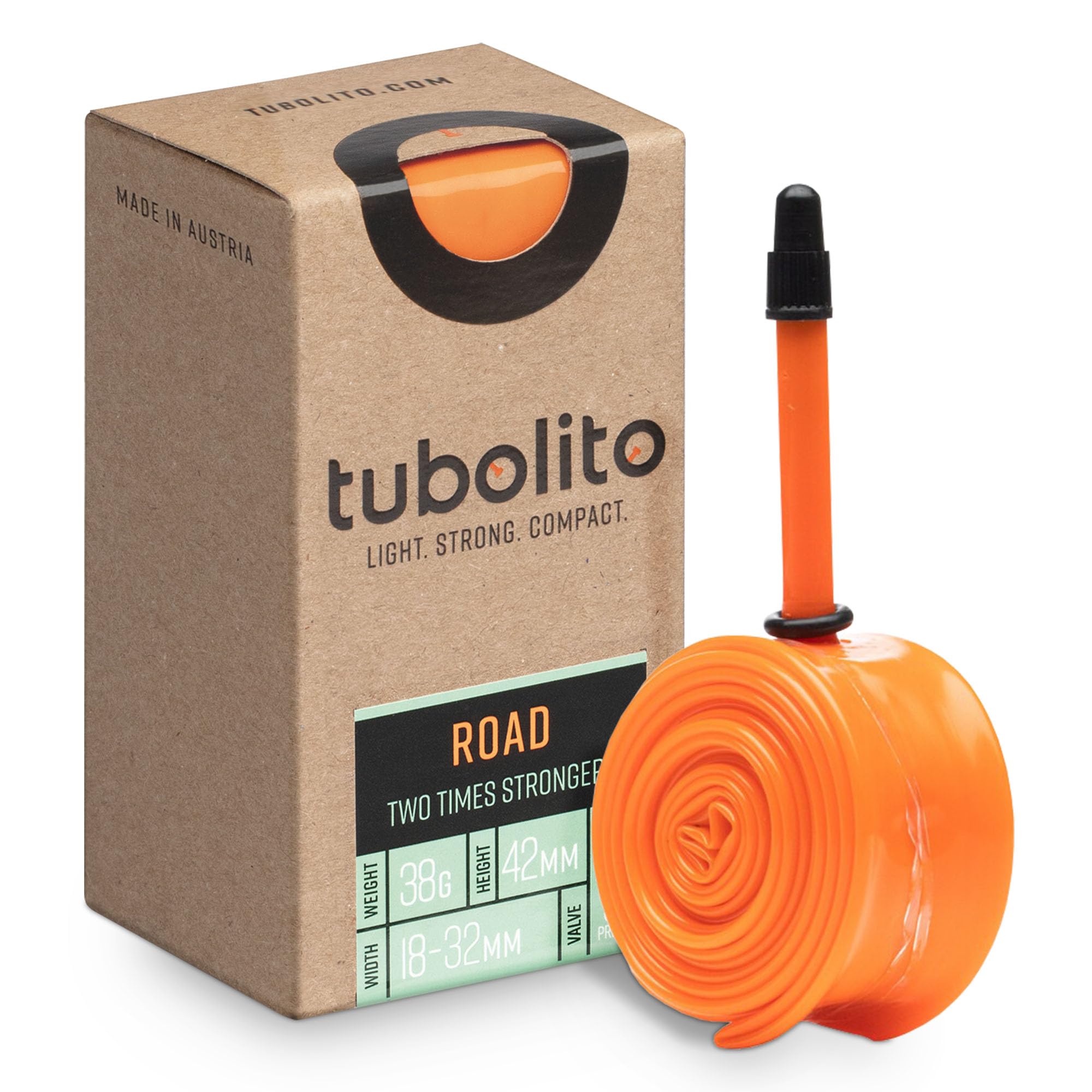 Tubolito Tubo 700C X 18-28mm PRESTA TUBE, 42mm VALVE, Orange
