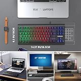Lumsburry 88-key UK Layout Compact Wired Keyboard RGB Backlit 12 Shortcuts view 4