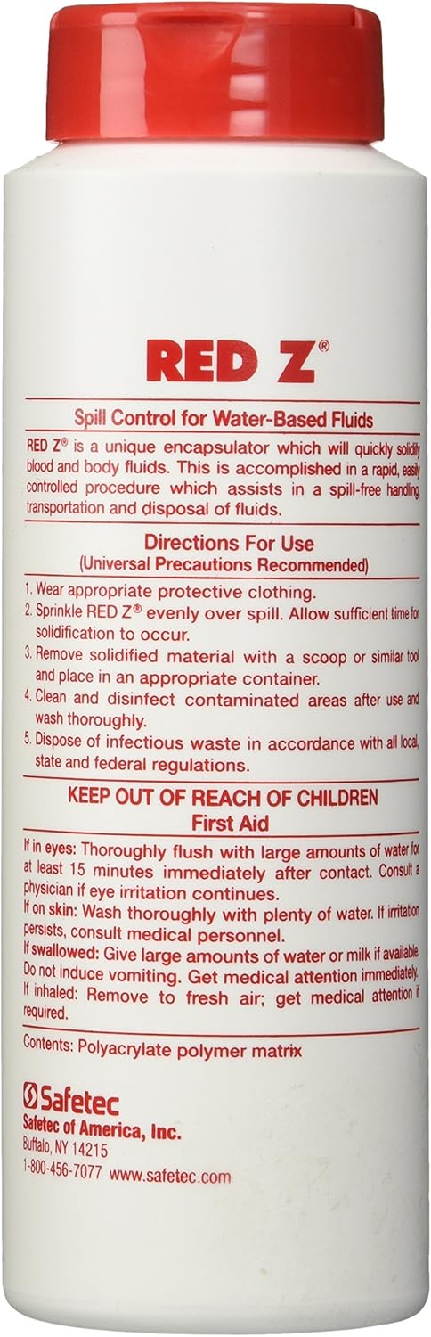 Red Z Spill Control Solidifier 5oz. Shaker Top Bottle: Health & Personal Care
