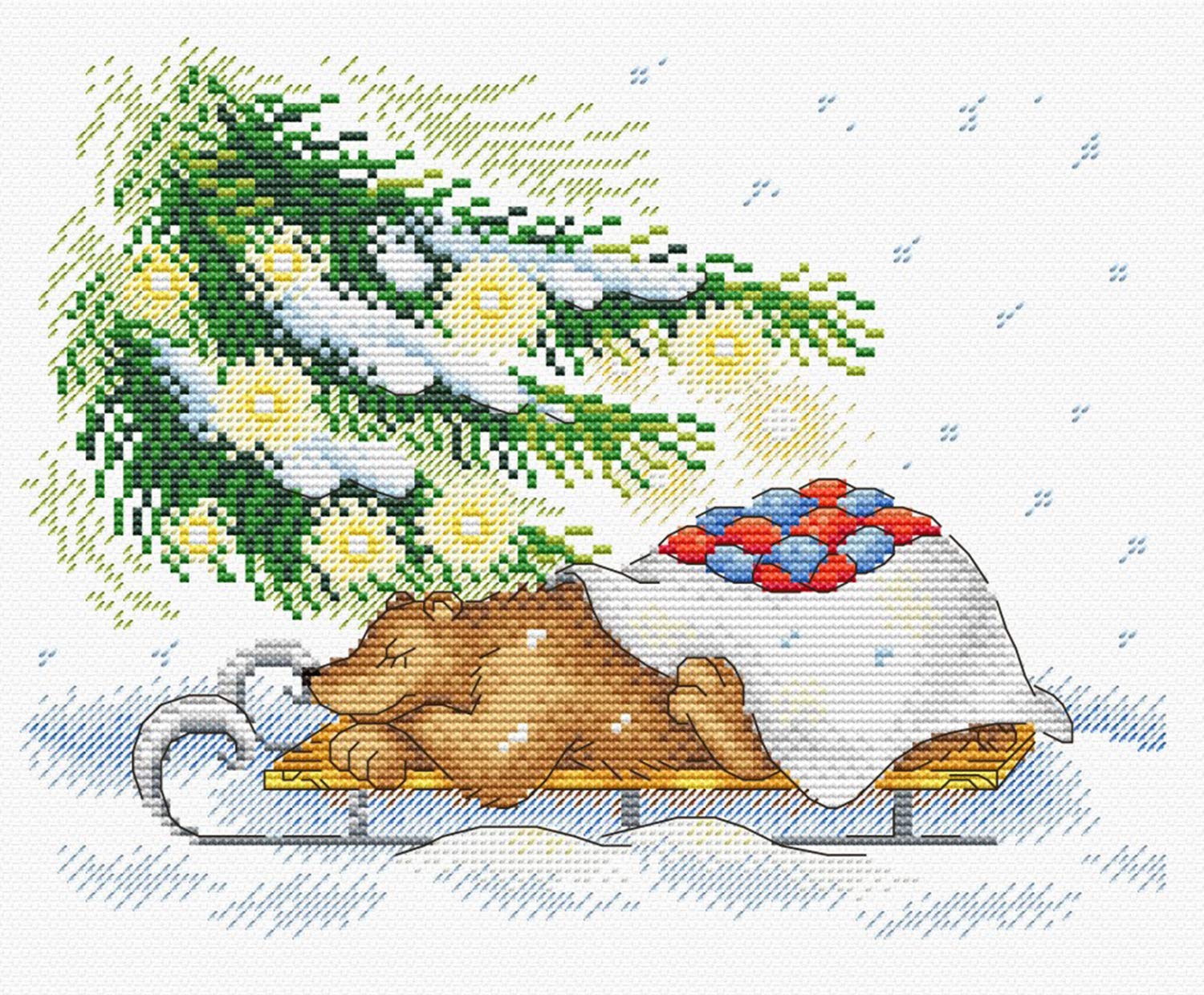 MP Studia Cross Stitch Kit - Holiday Retreat