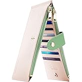 Travelambo RFID Wallet Women Bifold Multi Card Wallet Case with Zipper Pocke Credit Card Holder for Women
